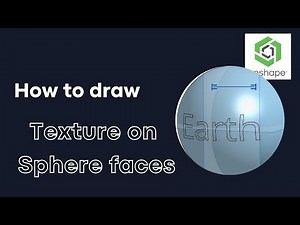 How to draw textures on Sphere surface | Learn Onshape | Onshape tricks
