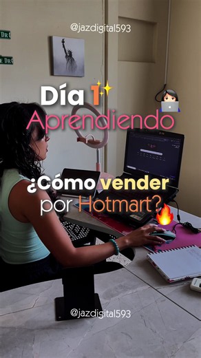 Dia 1: ¿Cómo vender por Hotmart? 👩🏻‍💻 #negociosdigitales #productosdigitales #ia #ingresospasivos #ingresosonline