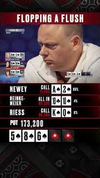 DOUBLE ELIMINATION #poker #shorts