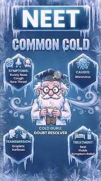 Common Cold in 2 minutes! 🤧 | NEET Biology 2026