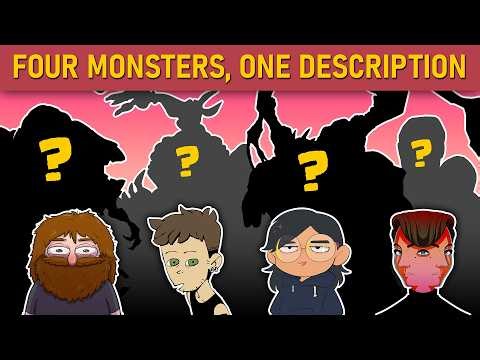 4 Artists Draw Monsters Based on the Same Description