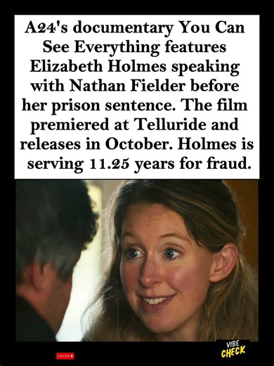 🎬📱⚖️ Elizabeth Holmes Featured in A24 Documentary You Can See Everything #shorts #elizabeth