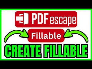 How To CREATE Fillable PDF In PDFescape (QUICK & EASY) 2026