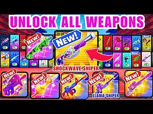 UNLOCK ALL WEAPONS SUPER RED VS BLUE TYPICAL GAMER FORTNITE - (SHOCKWAVE SNIPER SUPER RED) (PART 7)