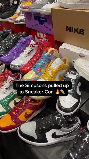 Simpsons Themed Sneakers at Sneaker Con