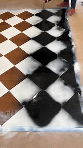 Painted wood floors are oddly satisfying! 😲 | Justin Flom