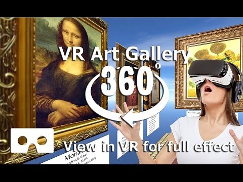 360 Video - Art Gallery Video - 4K Virtual reality video, use VR Headset for best effect