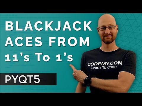 Blackjack Convert Aces To One Point - PyQt5 GUI Thursdays #51