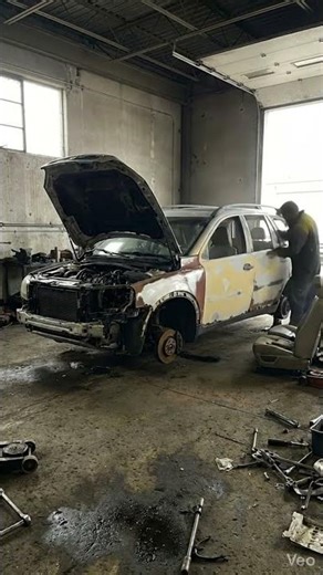 ABANDONED Volvo XC90 Found in Garage 😱 Full Restoration & Rebuild Transformation #shorts #volvo