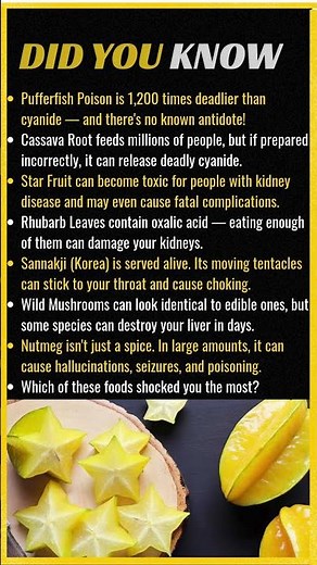 World's Most Dangerous Foods Part #2 😱 Foods That Can Kill You