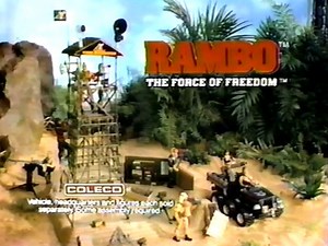 301K views · 10K reactions | In 1986, Rambo became the unlikely star of his own animated series. Naturally, a whole bunch of toys came with it. From Coleco, here's Rambo: The Force of Freedom! | Dinosaur Dracula | Facebook