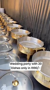 4.4K views · 64 reactions | Wedding party with 20 Dishes only in 1990/- | Siddique Sons Catering Services | Facebook