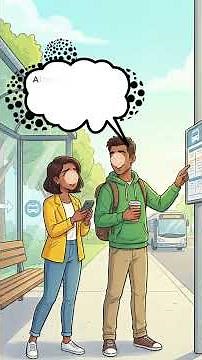 Bus Stop English Conversation Asking About the Schedule in Easy English A1–A2
