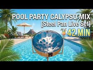 🍹 Upbeat Calypso Steel Pan Mix 🌴 Best Backyard Pool & BBQ Party Music (42 Minutes)