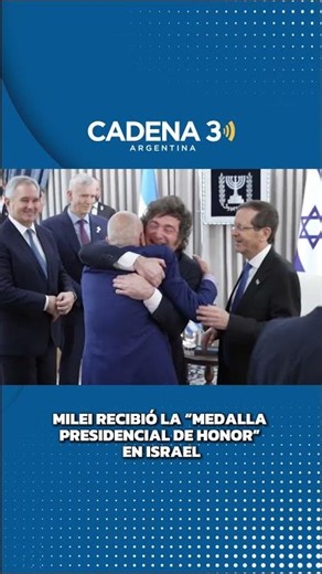 🥇 MILEI FUE CONDECORADO EN ISRAEL | Cadena 3 Argentina