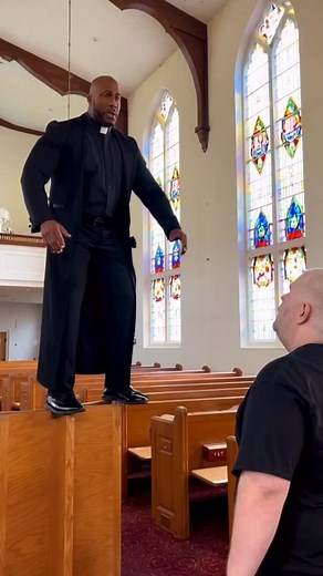 @kidbehindacamera goes WWE mode in church! #ai #funny #viralreels #wwe | clipthat.ai
