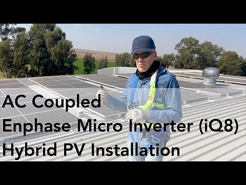 AC Coupled Enphase iQ8 with Deye Hybrid Inverter and 30kWh High Voltage Battery Bank