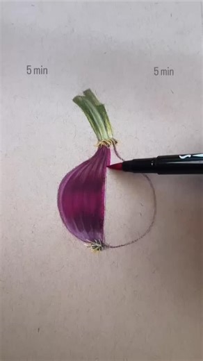 Amit verma | How to draw a realistic onion #onion #onions #vegetarian #vegetables #fruit #oilpainting #Water #watercolor #drawing #artist #painting... | Instagram