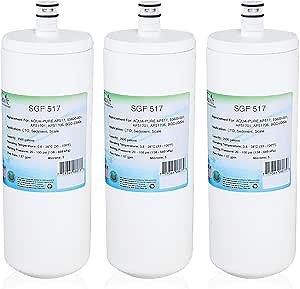 Replacement for Aqua-Pure AP517, 55600-001, AP51701, AP51706, BGC-2300s Filter by Swift Green Filters SGF-517 (Pack of 3) Eco-Friendly, Certified to Meet NSF/ANSI 42 by IAPMO, & Made in U.S.A.