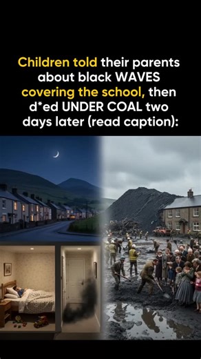 The Wrld Tales | Stories from around the world on Instagram: "1. October 20, 1966, Aberfan, Wales. Ten-year-old Eryl Mai Jones tells her mother about a dream. "I went to school and there was no school there. Something black had come down all over it." Her mother listens but doesn't understand. The next morning, Eryl goes to school. At 9:15 AM, 150,000 tons of coal waste slides down the mountain and buries Pantglas Junior School. Eryl d*es with 115 other children. 2. The disaster k*lled 144 peopl