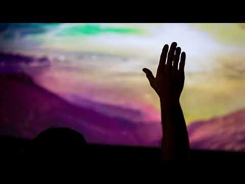 Praise And Worship Hands Up Silhouette To Color Lighted Sky 4K Christian Worship Background Loop