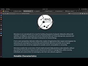 Nomadnet using Reticulum Meshchat Program