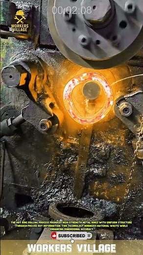 🔥 Hot Ring Rolling Process: Forming Precision Steel Rings with High Efficiency 🔩🔥