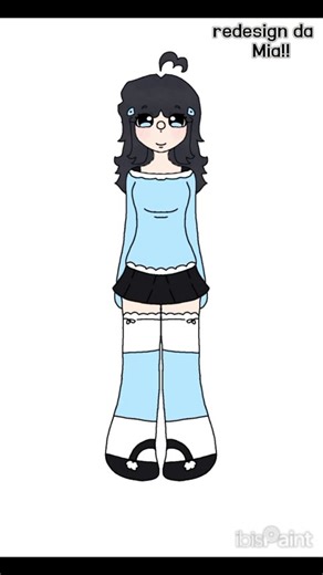 pois é gente demorou mas saiu, o novo design da Mia, eu amei o que vocês acharam?? comentem aí🫐💙#art