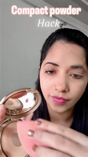 Compact powder lagate waqt ye galti mat karna 😱 flawless base chahiye toh ye hack try kro💖 #makeup