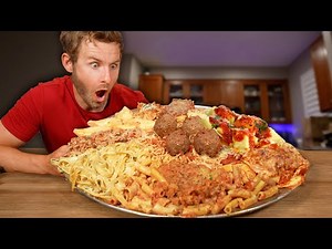 THE ULTIMATE AMERICAN PASTA PLATTER CHALLENGE!
