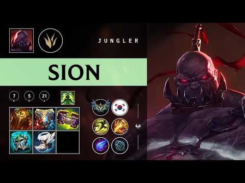 Sion Jungle vs Vi - KR Challenger Patch 26.07