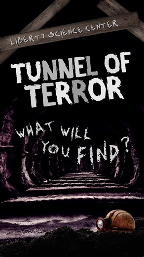 Enter the Liberty Corp mining site, if you dare. 💎 You could strike it rich—if you ever escape the darkness! 💀 | Liberty Science Center