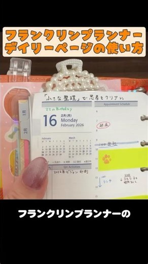 【フランクリンプランナー】デイリーページの使い方｜目標と振り返り #システム手帳