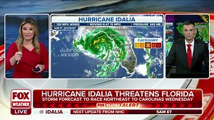 3.5K views · 63 reactions | Hurricane Idalia is now a Category 3 Hurricane The National Hurricane Center issued the latest advisory on Hurricane Idalia, upgrading the storm to a major Category 3 Hurricane with 120mph winds. FOX Weather meteorologists Jane Minar and Ian Oliver have the latest. #HurricaneHQ #FLwx | FOX Weather | Facebook