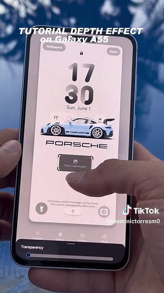 Tutorial Efeito de Profundidade no Galaxy A55