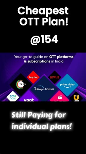 Top 5 OTT Apps You Can Subscribe for Just ₹154 | I saved 50% on OTT Apps #OTTCheap