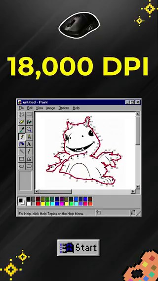 100 DPIと18,000 DPI ✏️ 同じように描いたのに、 意外と差が出る👀 こういうの見ると、 マウスの性能って結構大事なんだなって思う😂 みんなは普段DPIいくつで使ってる？🖱️ #MSI #VERSA #GamingMouse #MSIGears