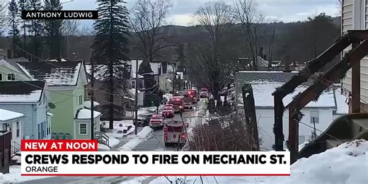 Crews battle two-alarm fire on Mechanic Street in Orange