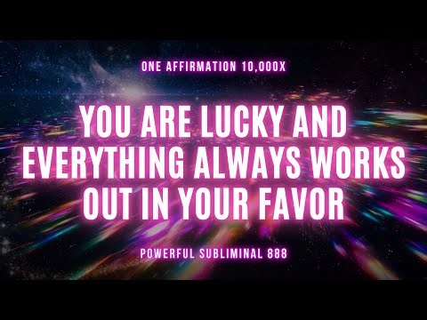 Luck Activation 💫 Shift Into The Timeline Where Everything Always Works Out (POWERFUL SUBLIMINAL)