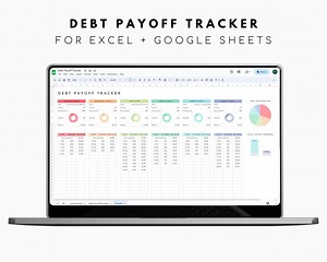 Debt Payoff Tracker Excel Google Sheets Debt Spreadsheet Debt Payment Tracker - Etsy Canada