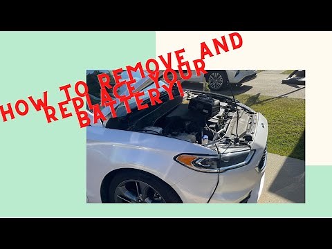 How to remove and replace your battery in a 2017 2.7 Ecoboost Ford Fusion Sport