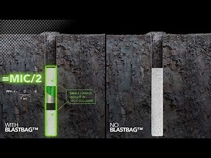 Reducing blast vibration in mining// Blastbag