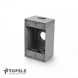 [Hot Item] 2 Gang Deep Outdoor Electrical Wall Mounted Weatherproof Metal Connection Box