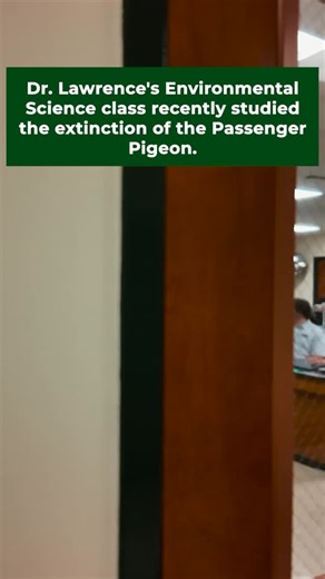 When you’re studying the extinction of the Passenger Pigeon in Environmental Sciences…and you remember you have a real-life ornithology expert on staff. 🧐🤩💡 | Briarcrest Christian School