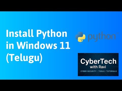 How to Install Python in Windows 11 | Telugu