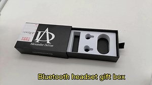 Custom Recycled Paper Box for Club VIP Credit Card Business Name Gift Card Packaging with Drawer Embossed and Matt Laminated