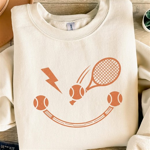 Distressed Tennis Racket Ball Digital SVG PNG File Sports Enthusiast Vector Graphic Lightning Bolt Design Instant Download Art Print - Etsy