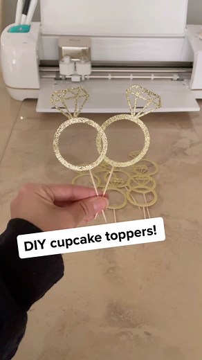 DIY Cupcake Topper Tutorial with Cricut | How to Make Cake Toppers