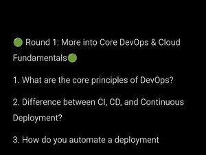 Round 1 - DevOps Technical Screening Interview #devopsinterviewexperience #devopsinterview #devops