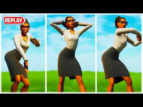 FORTNITE *NEW* JENNIFER WALTERS SKIN SHOWCASED WITH LEGENDARY DANCES & EMOTES (REPLAY) 🍑🔥❤️